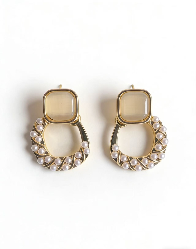 handmade pearl earrings