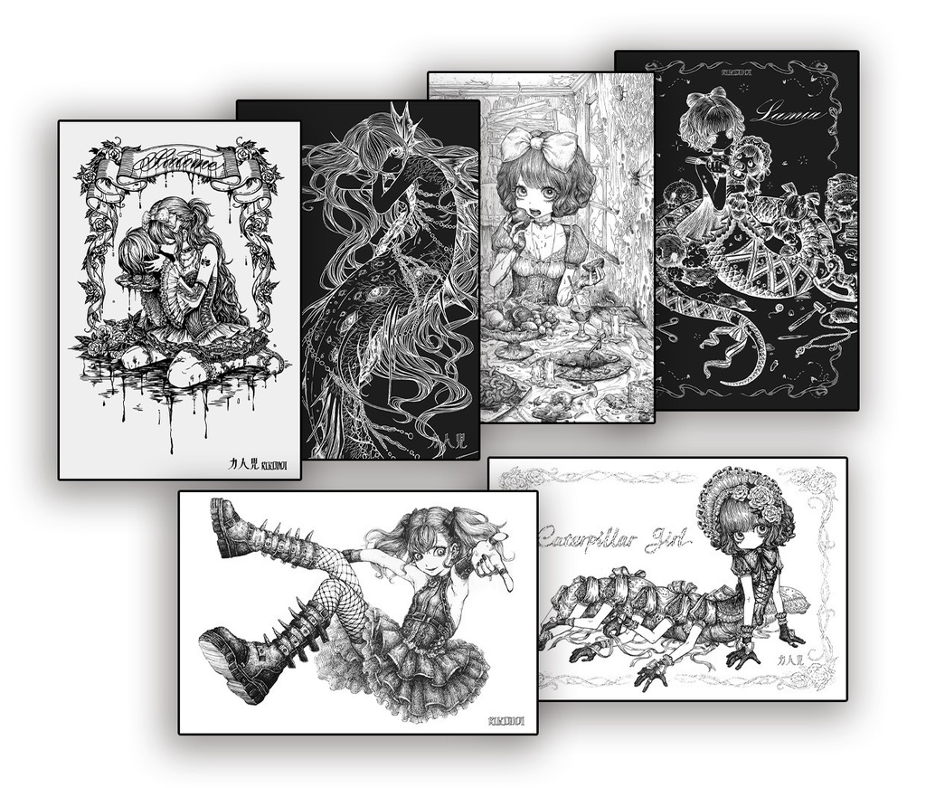 ポストカード　セット1 力人児