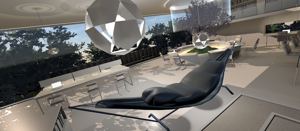 クッションのついたハンモック 【VRChat想定】