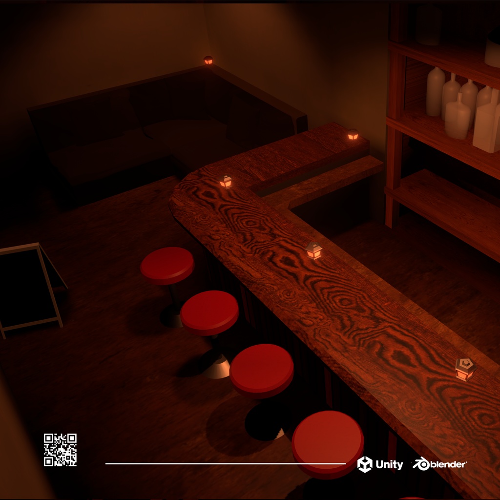 【VRChat向けワールド】UnderGroundBar