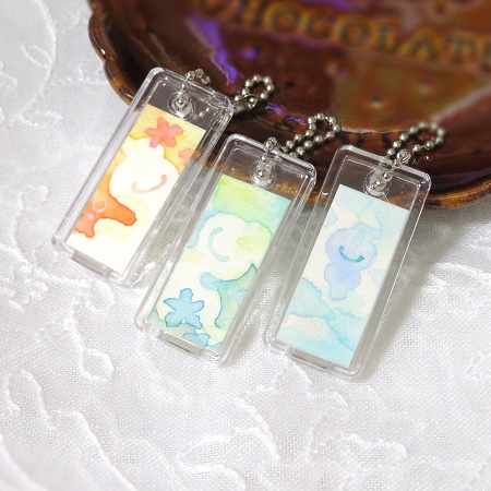 手描きミニキーホルダー・ハテナ