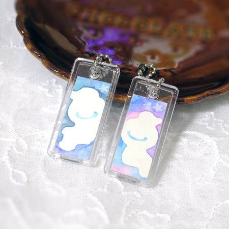 手描きミニキーホルダー・ハテナ