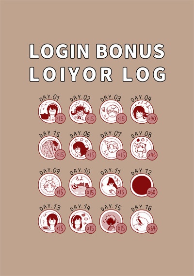 LOGIN BONUS LOIYOR LOG/スマートレター使用(追跡なし)