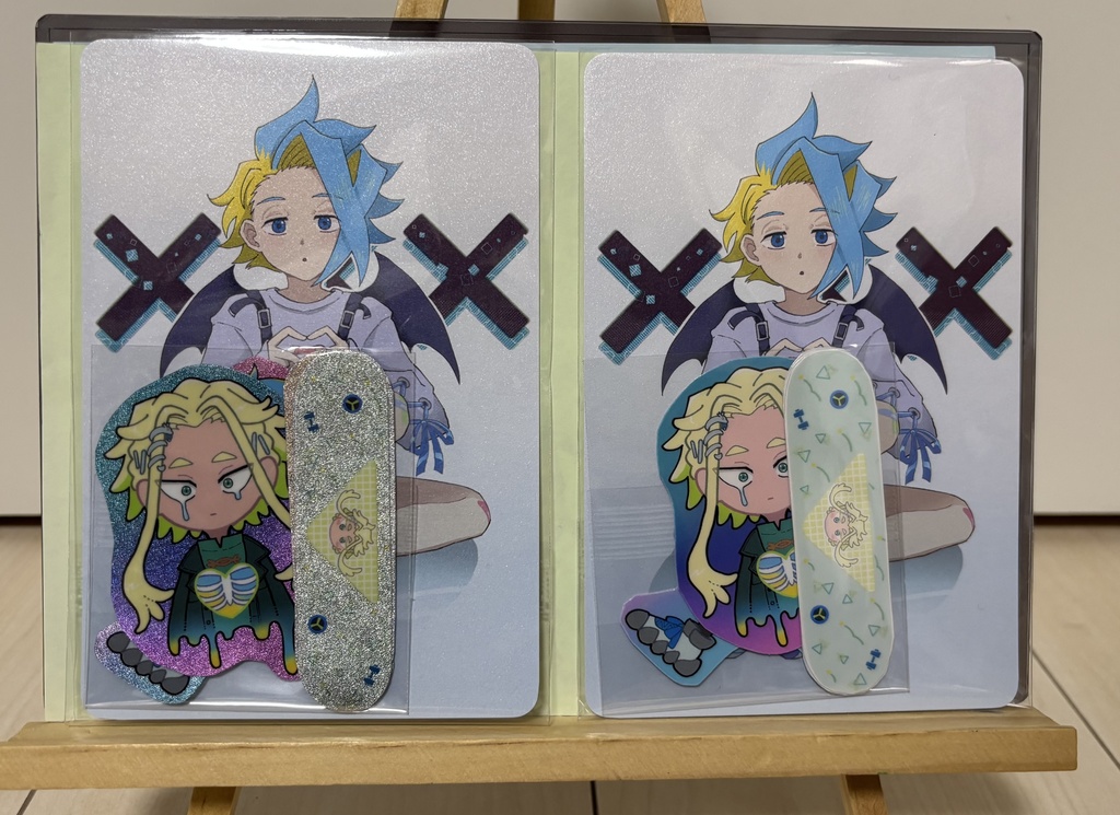 エククロ ポストカード+シールセット