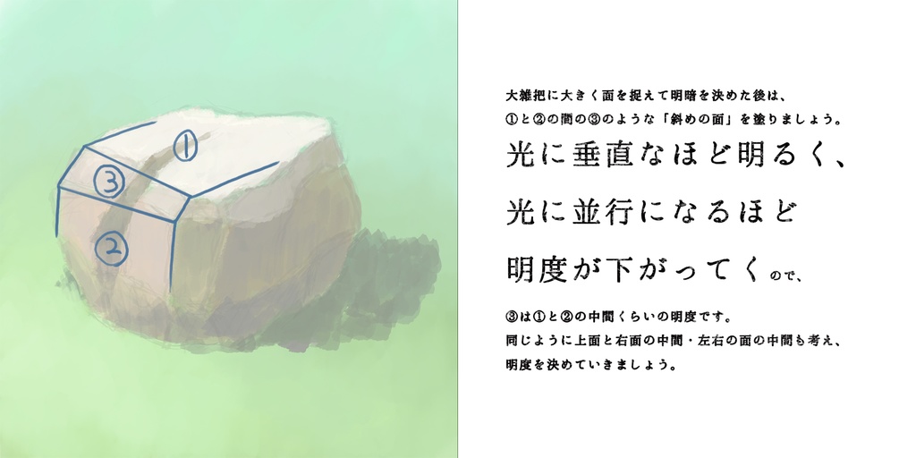 エソラ流 味のある岩の描き方(ダウンロード販売)