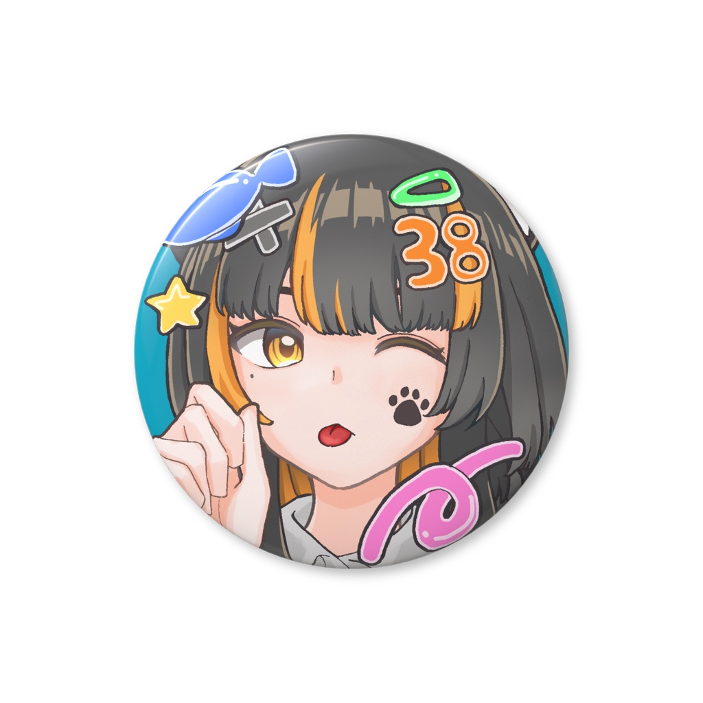 ［南把みはち］缶バッジコレクション（らくがき）