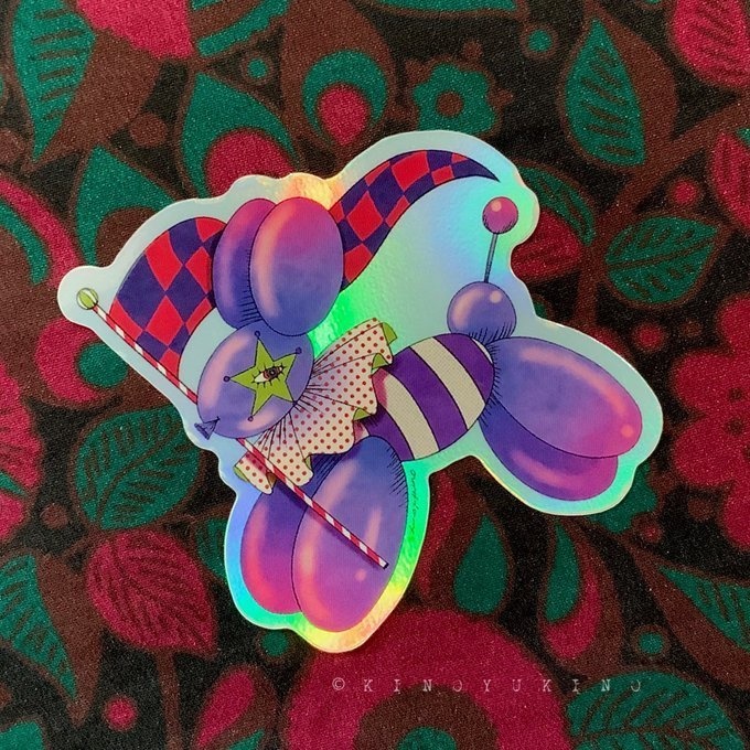 オーロラステッカー(balloon dog)