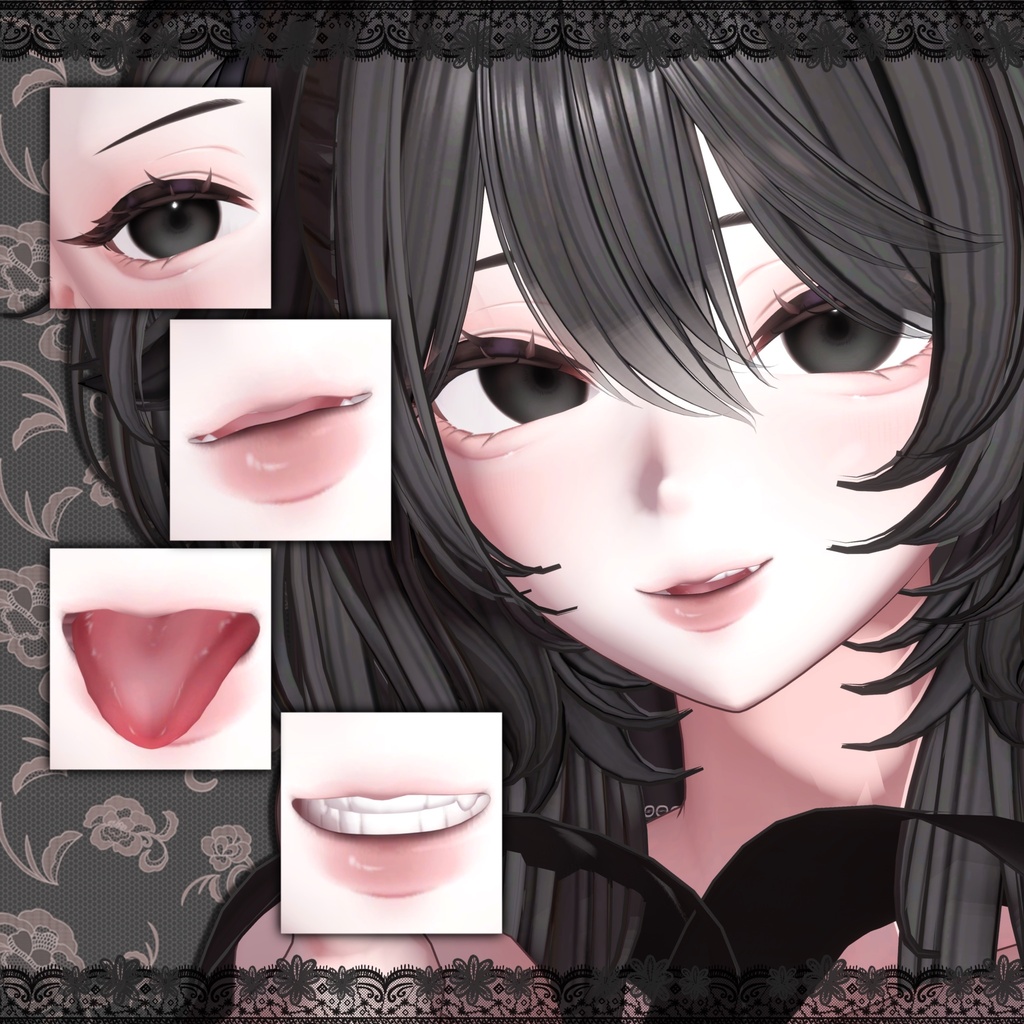 「海咲/Misaki 対応」🥀 Dark rose sleep make up 🥀