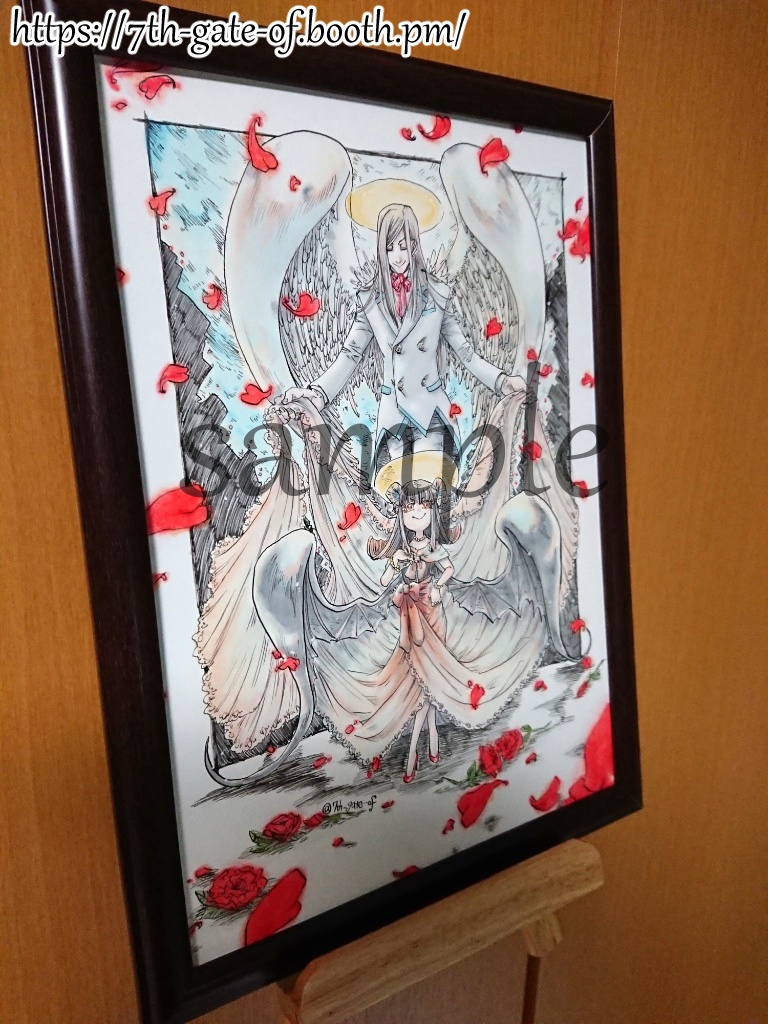 【原画/A4サイズ】花の行進