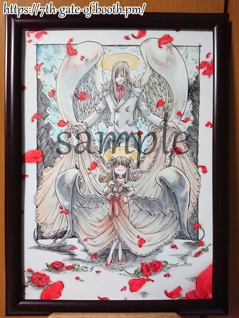 【原画/A4サイズ】花の行進