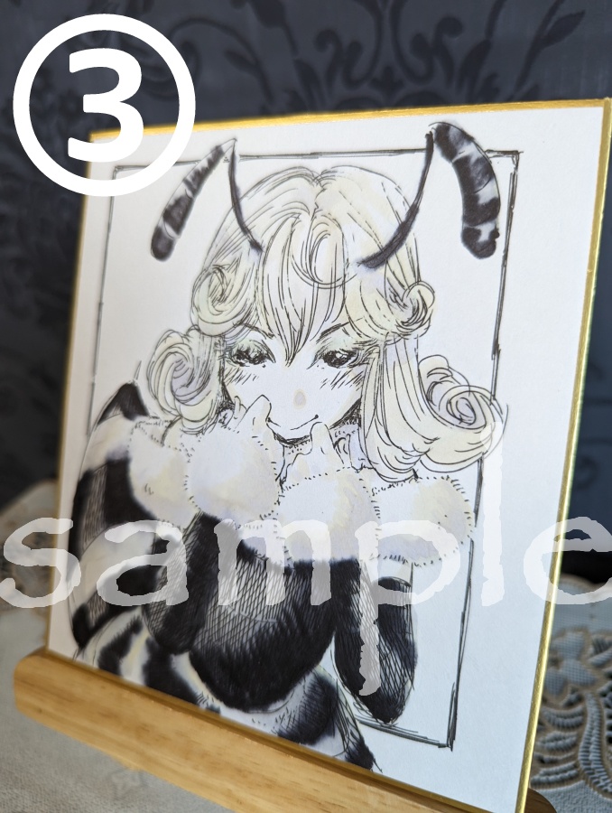 【ミニ色紙/原画】コピック4本縛り①~④