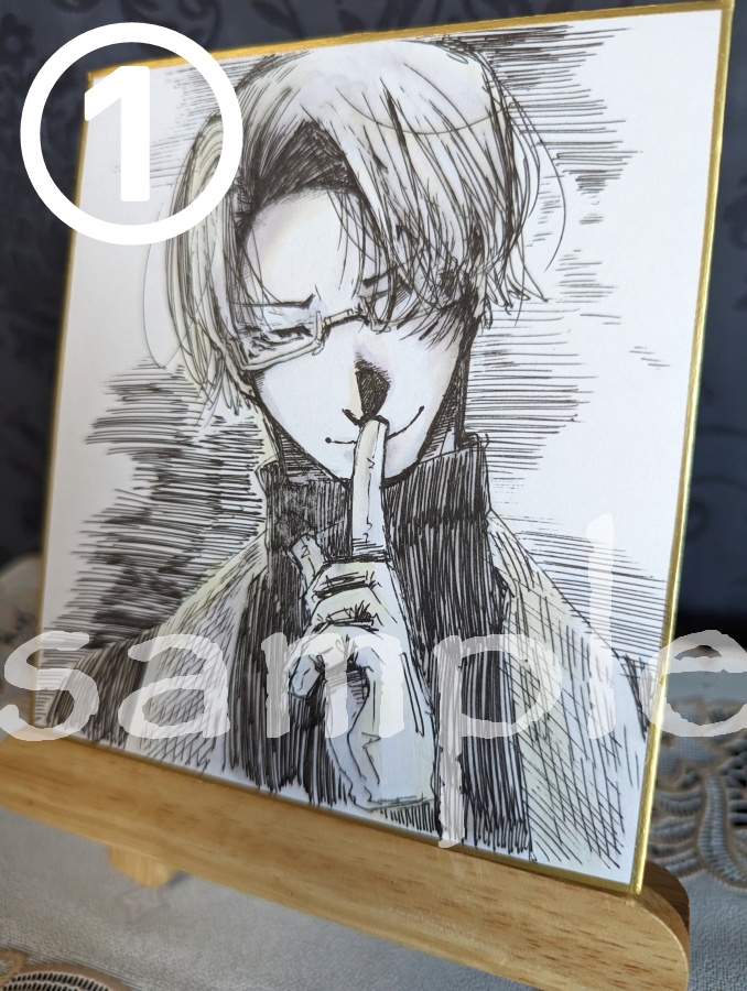 【ミニ色紙/原画】コピック4本縛り①~④