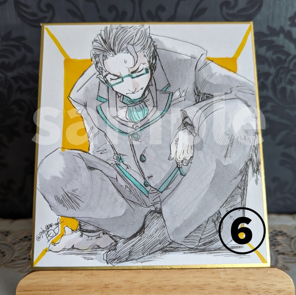 【アナログ原画】ハガキ&ミニ色紙①~⑨