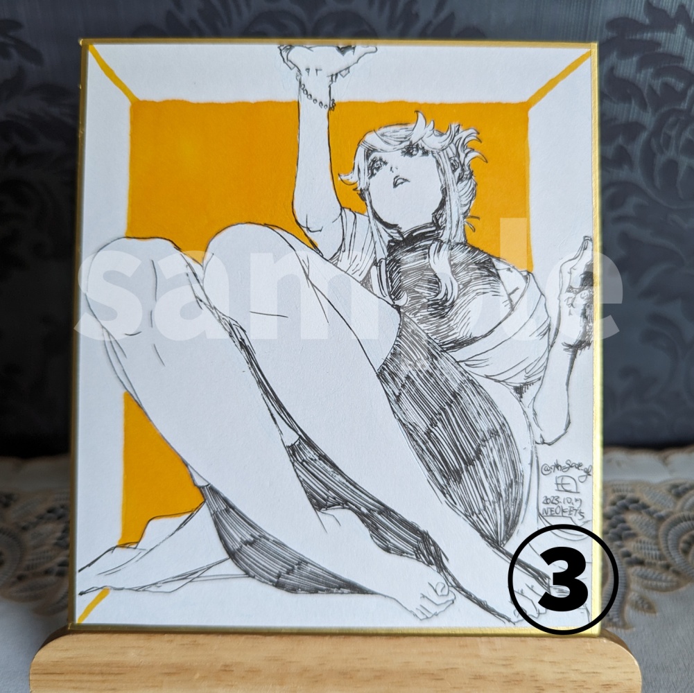 【アナログ原画】ハガキ&ミニ色紙①~⑨