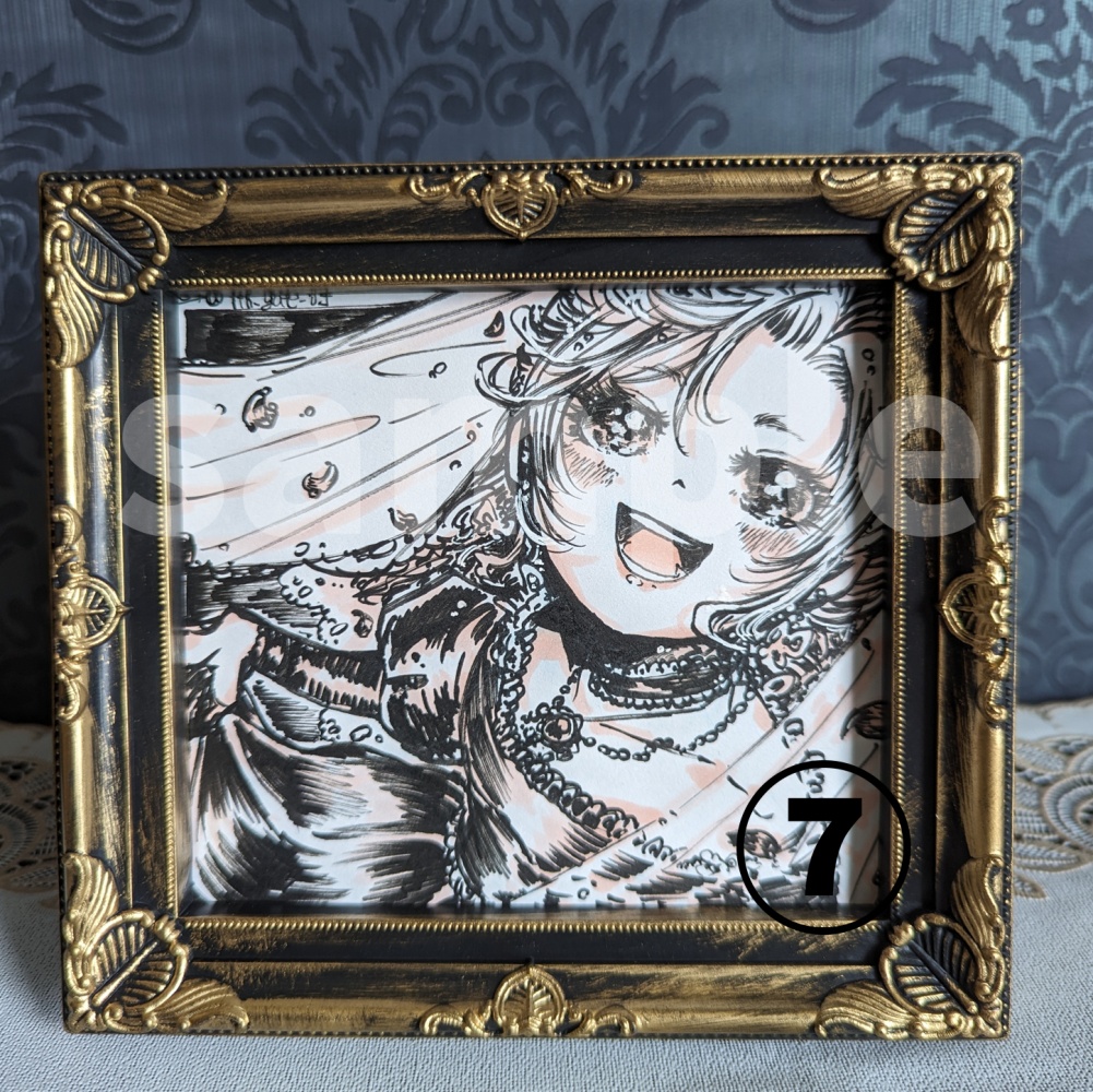 【アナログ原画】ハガキ&ミニ色紙①~⑨