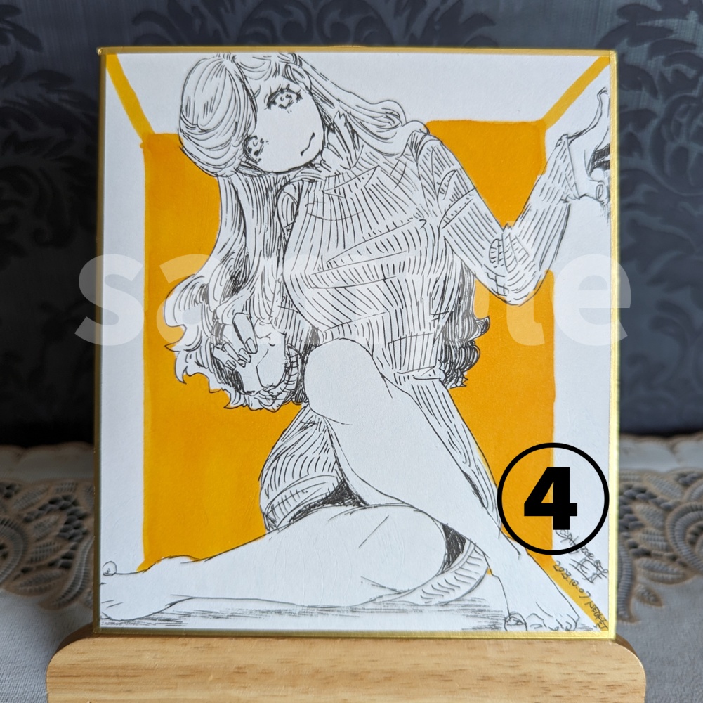 【アナログ原画】ハガキ&ミニ色紙①~⑨