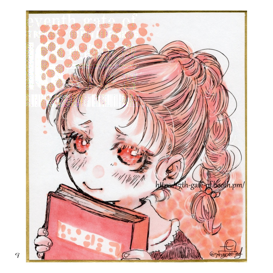 ミニ色紙イラスト集01