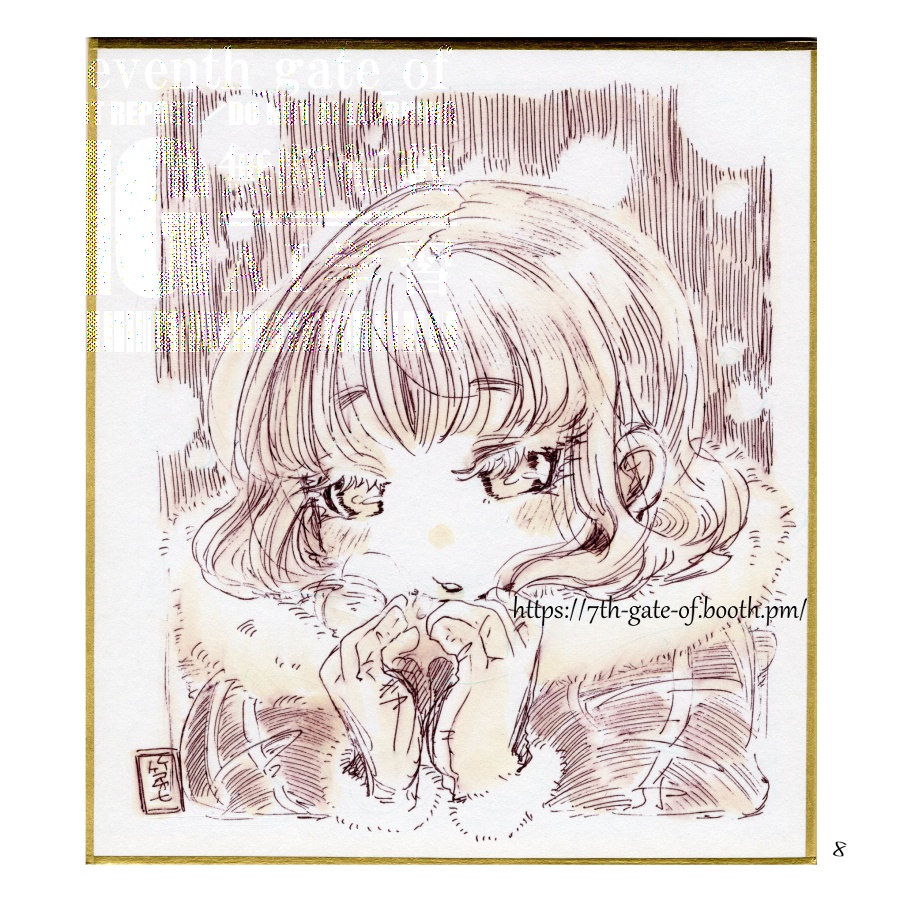 ミニ色紙イラスト集01