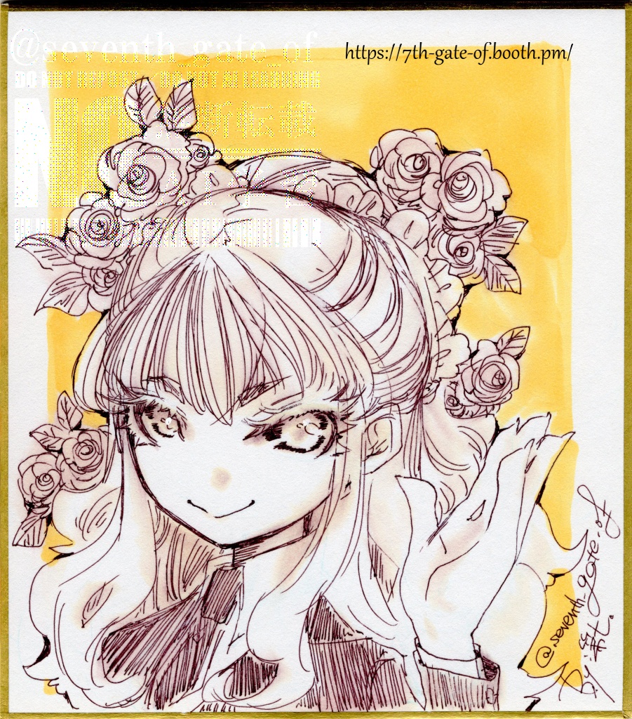 【アナログ原画】関西コミティア75後夜祭-セット02【ミニ色紙】