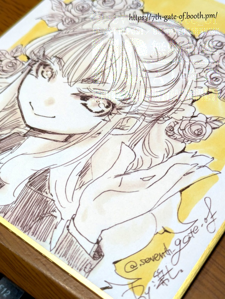 【アナログ原画】関西コミティア75後夜祭-セット02【ミニ色紙】