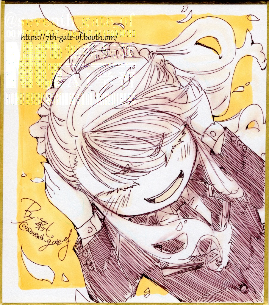 【アナログ原画】関西コミティア75後夜祭-セット01【ミニ色紙】