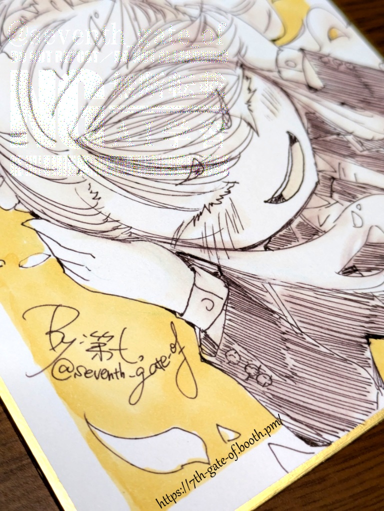 【アナログ原画】関西コミティア75後夜祭-セット01【ミニ色紙】