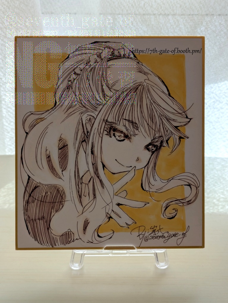 【アナログ原画】関西コミティア75後夜祭-単品03【ミニ色紙】