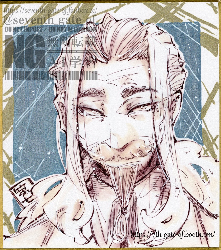 【アナログ原画】関西コミティア76後夜祭-単品02【ミニ色紙】
