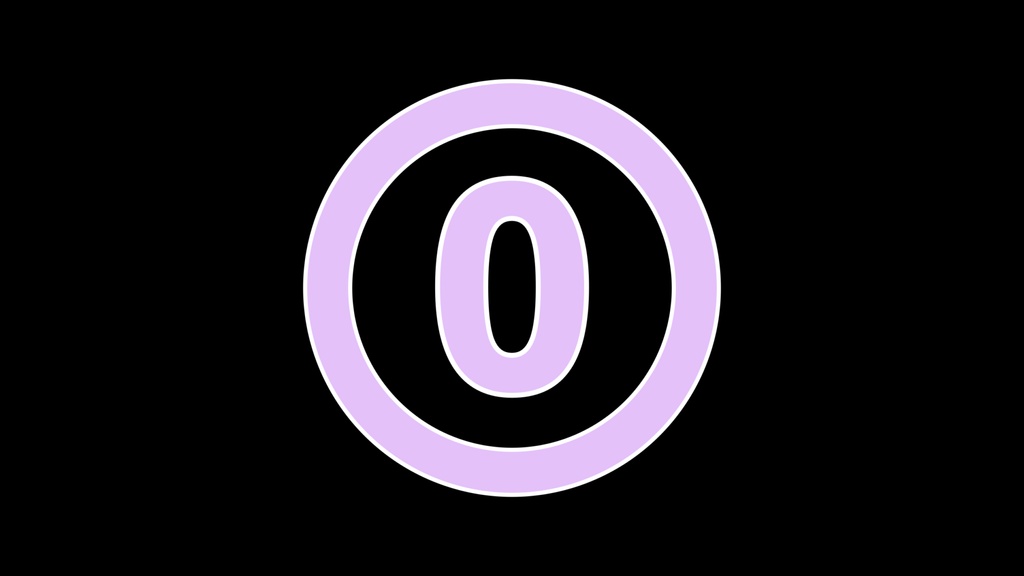 【0円あります】カウントダウン 影無し