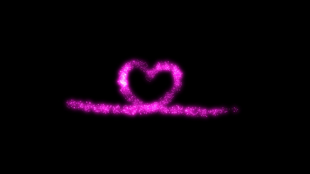 【ハート】8色展開・動く素材・透過素材・動画途中・OBSで使える