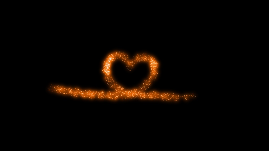 【ハート】8色展開・動く素材・透過素材・動画途中・OBSで使える