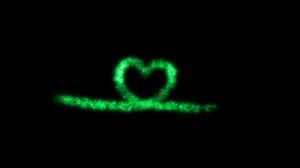 【ハート】8色展開・動く素材・透過素材・動画途中・OBSで使える