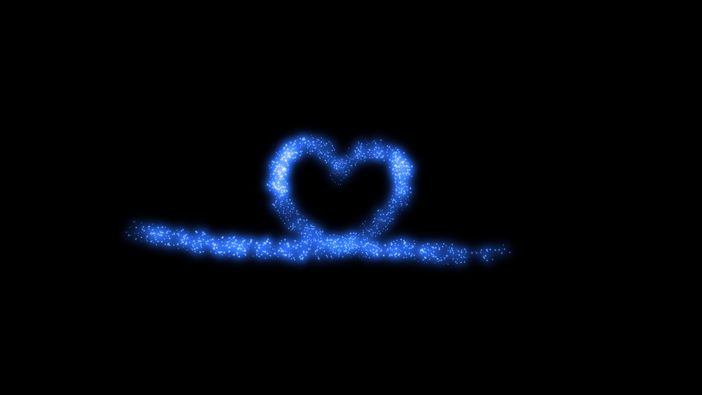 【ハート】8色展開・動く素材・透過素材・動画途中・OBSで使える