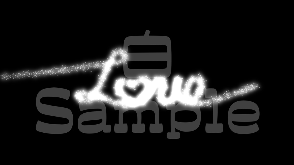 【Love】8色展開・動く素材・透過素材・動画途中・OBSで使える