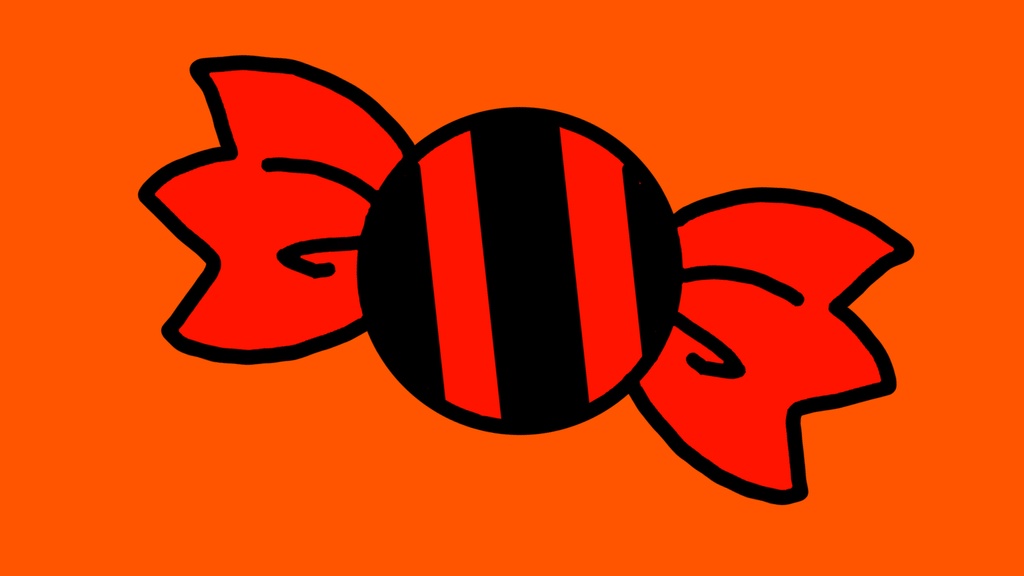 【動くハロウィン素材】おばけ・かぼちゃ・コウモリ・キャンディ・動くイラスト・透過素材・ループ素材・動画途中・エンディング・OBSで使える