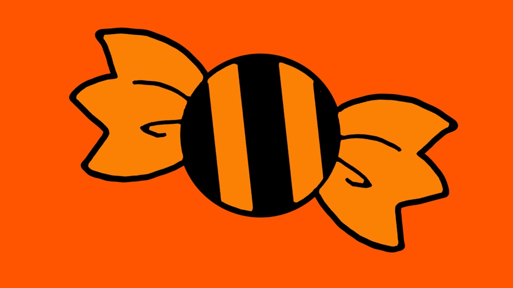 【動くハロウィン素材】おばけ・かぼちゃ・コウモリ・キャンディ・動くイラスト・透過素材・ループ素材・動画途中・エンディング・OBSで使える