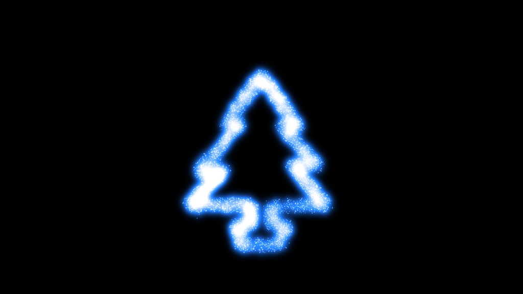 【ツリー】8色展開・動く素材・透過素材・動画途中・エンディング・OBSで使える