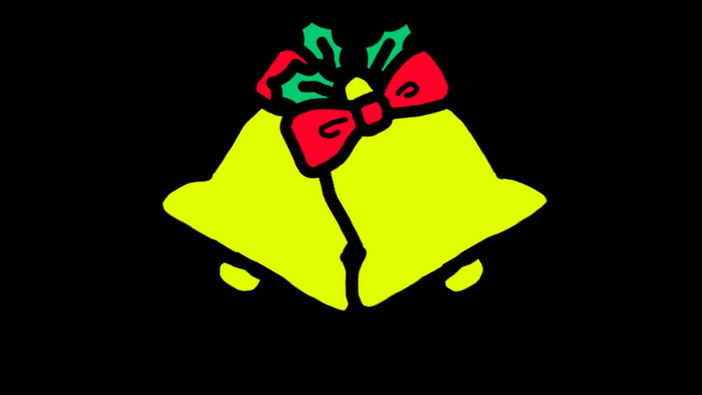 【動くクリスマスベル】動くイラスト・動く素材・透過素材・ループ素材・動画途中・エンディング・OBSで使える