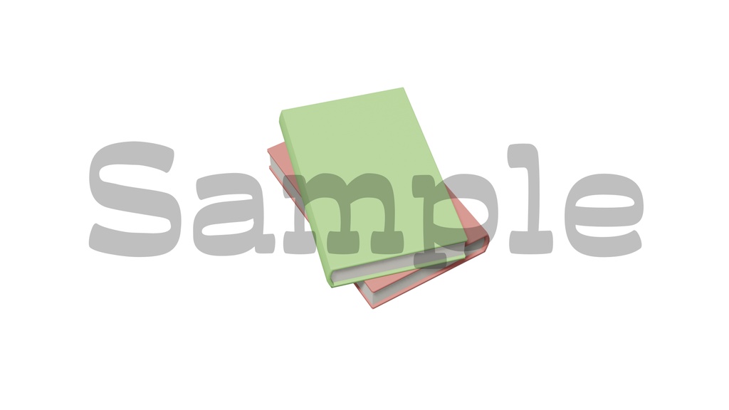 【本の画像】全5種類・透過素材・動画途中・エンディング・OBSで使える