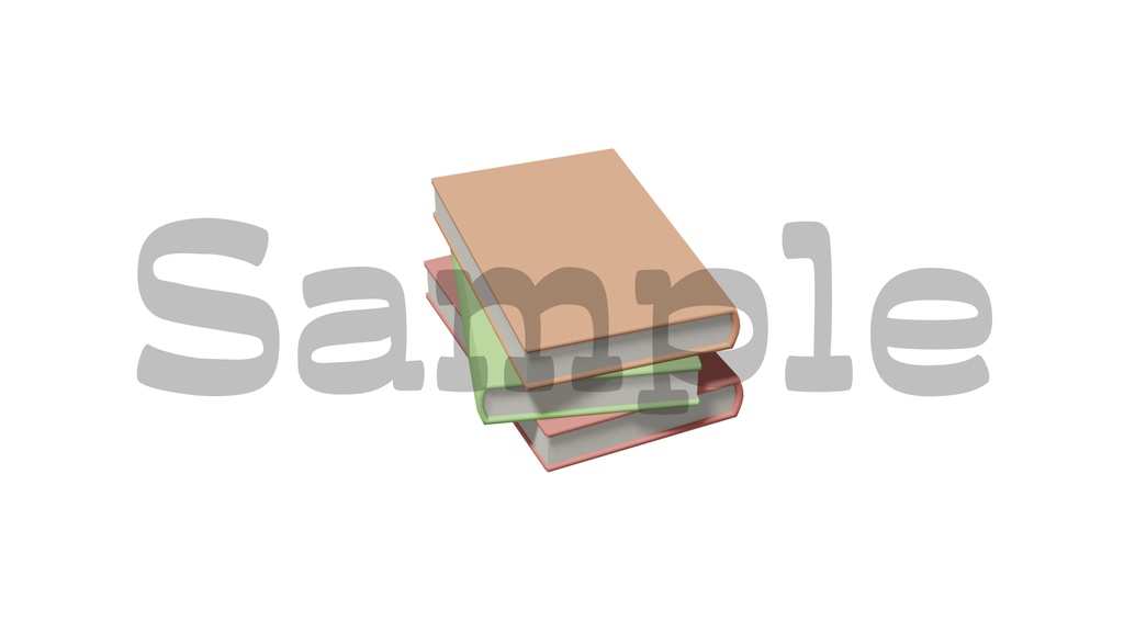 【本の画像】全5種類・透過素材・動画途中・エンディング・OBSで使える