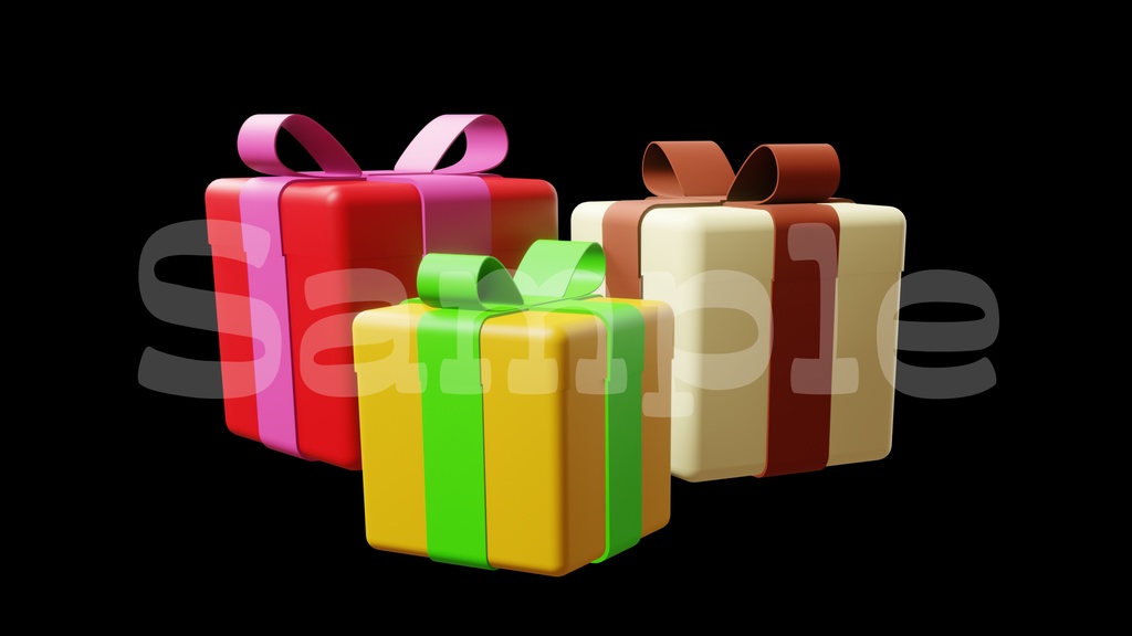 【プレゼントの画像】全10種類・チャンネル登録・透過素材・動画途中・エンディング・OBSで使える