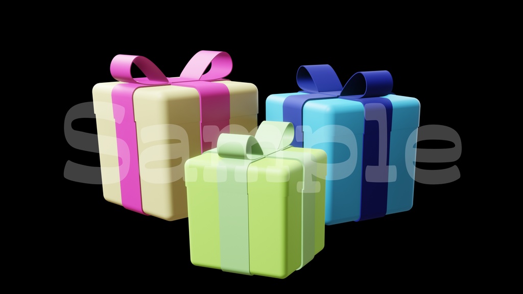 【プレゼントの画像】全10種類・チャンネル登録・透過素材・動画途中・エンディング・OBSで使える