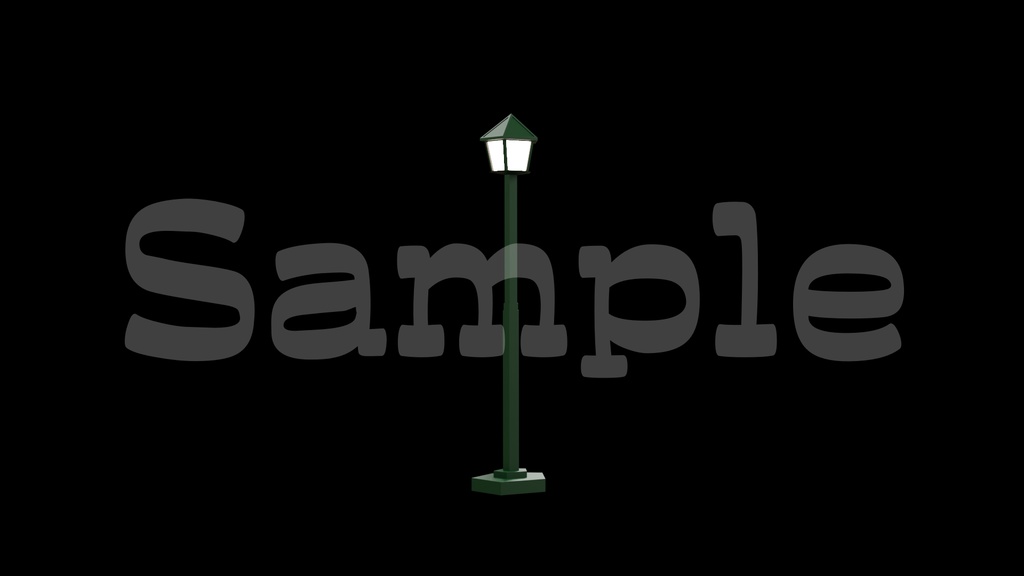 【街灯の画像】0円あります・透過素材・動画途中・エンディング・OBSで使える