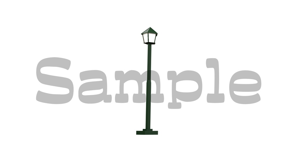 【街灯の画像】0円あります・透過素材・動画途中・エンディング・OBSで使える