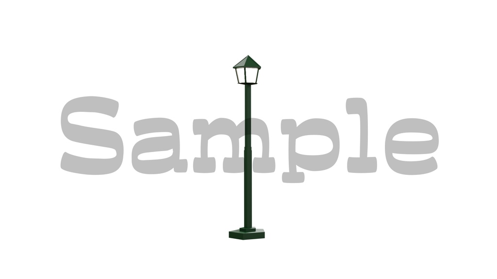 【街灯の画像】0円あります・透過素材・動画途中・エンディング・OBSで使える