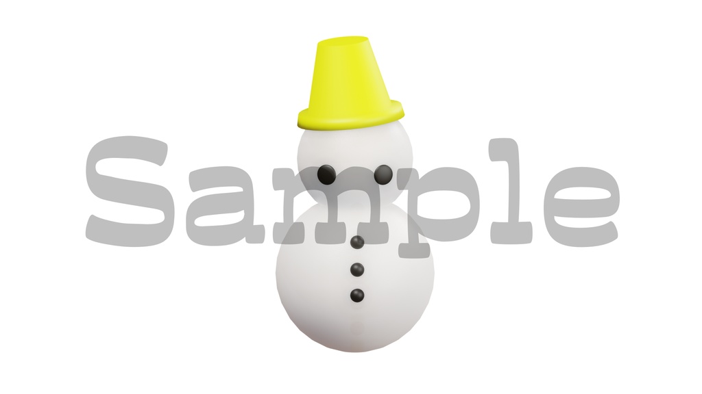 【雪だるまの画像】全5色・透過素材・動画途中・エンディング・OBSで使える