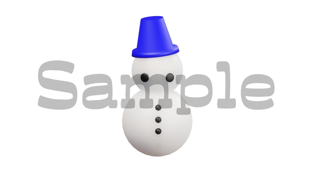 【雪だるまの画像】全5色・透過素材・動画途中・エンディング・OBSで使える