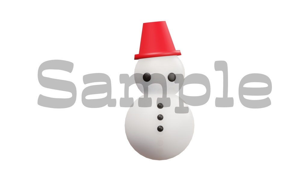 【雪だるまの画像】全5色・透過素材・動画途中・エンディング・OBSで使える