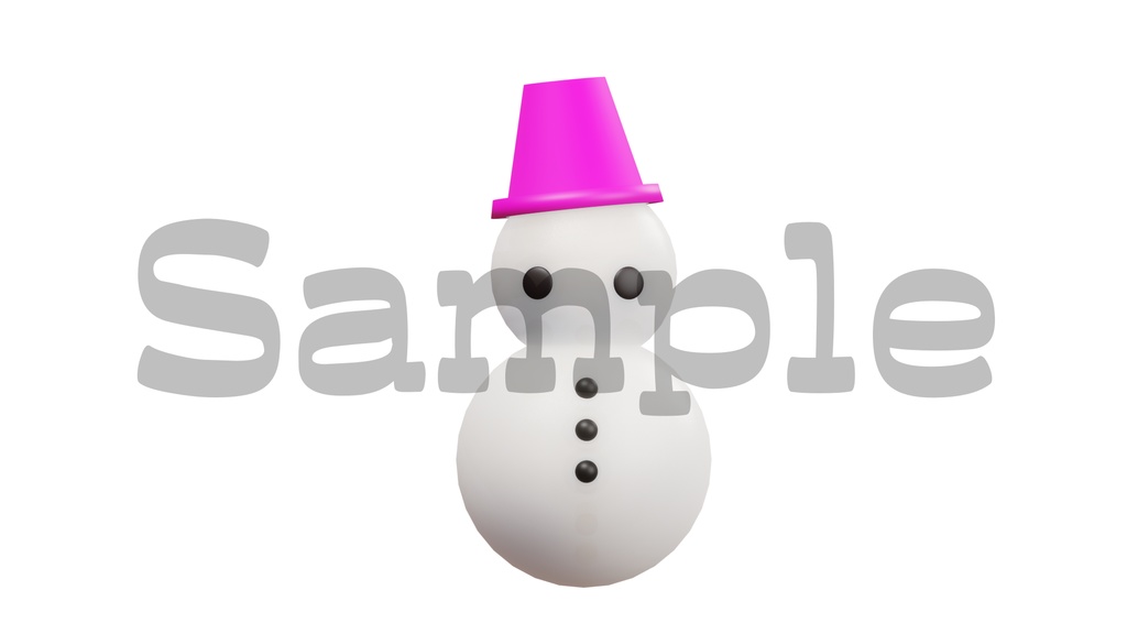 【雪だるまの画像】全5色・透過素材・動画途中・エンディング・OBSで使える