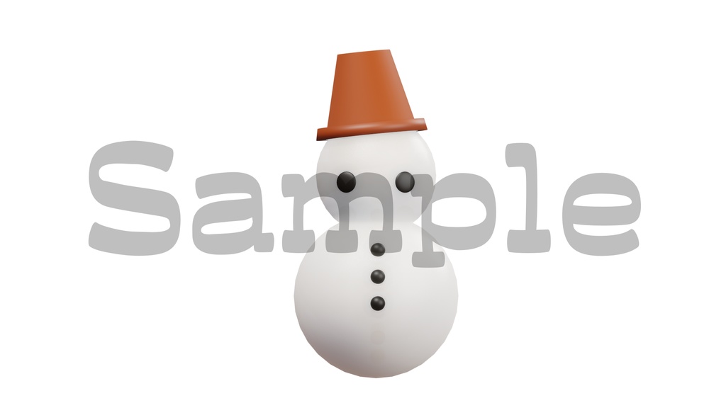 【雪だるまの画像】全5色・透過素材・動画途中・エンディング・OBSで使える